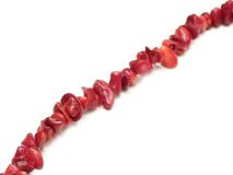 Dyed Redstone 36" Gemstone Chip Bead Strands