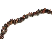 Red Tiger Eye 36" Gemstone Chip Bead Strands A Quality