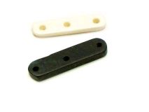 1" Thin Bone 3 Hole Spacer Bar Short Style  2 Color Choices