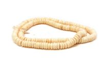 Antique Stained 4mm Bone Disc Space Beads By The Strand Of 200 Beads