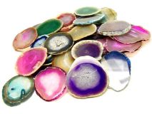 Large Agate Sliced Rock Slabs Apx 2" 