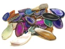 Medium Agate Sliced Rock Slabs Apx 1 1/2"