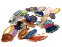 Small Agate Sliced Rock Slabs Apx 1" 