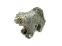 Agate Stone Bear Figurine Statues 1"
