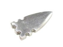 Polished Aluminum 1 1/2" Arrowhead Pendant Clearance