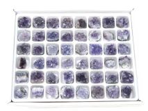 Amethyst Druze Cluster Flat of 48 Pieces