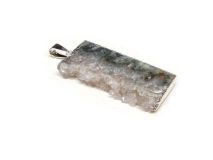 Amethyst Druze Slice Pendant 1 5/8" #ADS05