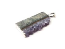 Amethyst Druze Slice Pendant 1 1/2" #ADS07