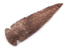 Knapped Agate Dovetail Arrowhead 4-1/8" L #4I