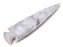 Knapped Agate Dovetail Arrowhead 4-7/8" L #5L
