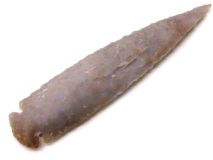 Dovetail Knapped Agate Arrowhead 6-7/8" L #7C