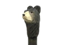 3-D Carved Black Bear Hiking Stick Mushroom Hunting Staff