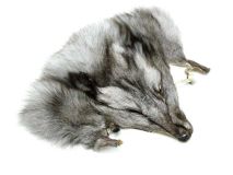 Blue Fox Scrap Fur Hide Commmercially Tanned Face