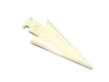 2 1/2" Shaped Arrowhead Pendant Genuine Buffalo Bone