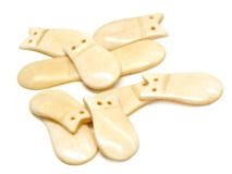 Imitation 1 1/4" Elk Teeth Bone Pendant 