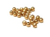 8mm Round Brass Beads Sold by the Ounce Appx. 15 Beads