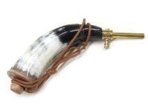 Brass Tip Dispenser Powder Horn 12-3/4" L MD04