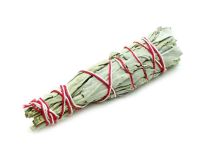 White Feather Sage Bundles 4" x 1" Smudge Stick TB