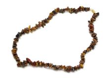 Tiger Eye Stone Chip Bead 18" Necklace