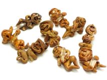 Clay Troll 1 1/4" Pendant Holding Crystal Prism