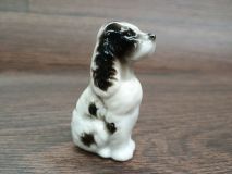 Vintage Black and White English Springer Spaniel 2-1/2