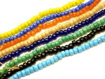 Glass Crow Beads Sold by the Strand 90 Beads 19 Color Choice