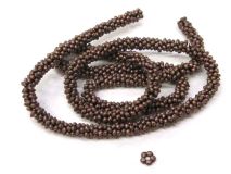 Copper Color 3/16" Zinc 5 Dot Daisy Spacers Beads apx 300 Beads per Strand