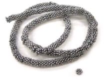 Silver 1/8" Zinc 7 Dot Daisy Spacers Beads apx 300 Beads per Strand
