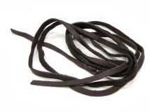 Dark Brown Deerskin Buckskin Leather Lace Strips 70" To 72" L X 1/4" W 