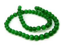 Dark Green 8mm Glass Cats Eye Beads By The Strand Of 50 Beads Clearance