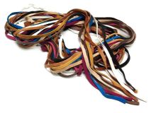Deerskin Buckskin Leather Lace Strips 70" to 72" L x 1/4" W 9 Color Choices