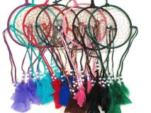 6" Hoop Feather Dreamcatcher 8 Color Choices