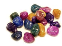 Dyed Crackle Quartz Tumbled Stone Sold by the Pound