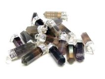 Fluorite Pencil Pendants Bulk Assorted Mix