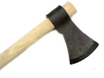 Fur Trader Style Throwing Tomahawk Steel Axe Blade Head with Hickory Handle