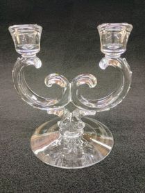 Vintage Fostoria No. 2630 Century Duo Double Candlestick Holder 6-3/4" 1950 - 1982 Era