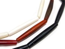 2" Hairpipe Beads Bone and Horn By the Strand of 10 Beads