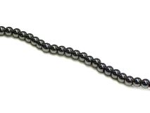 4mm Round Hematite Beads Sold by the Strand of Apx 106 Beads