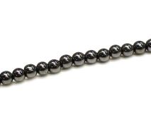 6mm Hematite Round Beads Sold by the Strand of Apx 69 Beads
