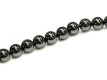 8mm Hematite Round Beads Sold by the Strand of Apx 50 Beads