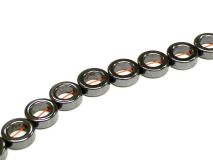 12mm Hematite Ring Beads Sold by the Strand of Apx 34 Beads