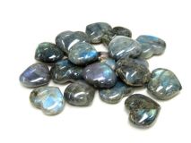 Labradorite Stone Hearts