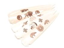 Lasered 7" Buffalo Bone Arrowhead Point Spearhead Lance 5 Style Choices