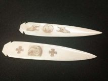 Lasered 7" Buffalo Bone Arrowhead Point Spearhead Lance Style Choices