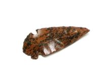 Knapped Mahogany Obsidian Glass Arrowhead Points Craft Grade