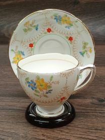 Marina Royal Grafton Fine Bone China Tea Cup & Saucer Set 1957 - 1961 Era