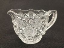 Vintage Westmoreland OC-31 Old Quilt Checkerboard Glass 3-3/4" Creamer 1960's - 1980's Era
