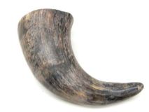 Natural Semi Polished Water Buffalo Cow Horn 12-1/2" L #R01 Large 3x4 Bell