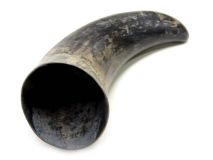 Natural Semi Polished Water Buffalo Cow Horn 11-1/4" L #R08