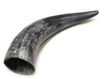 Natural Semi Polished Water Buffalo Cow Horn 11-1/4" L #R14